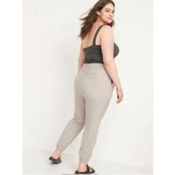 Nwt Old Navy High-Waisted Twill Jogger Pants Size Large - Picture 2 of 15
